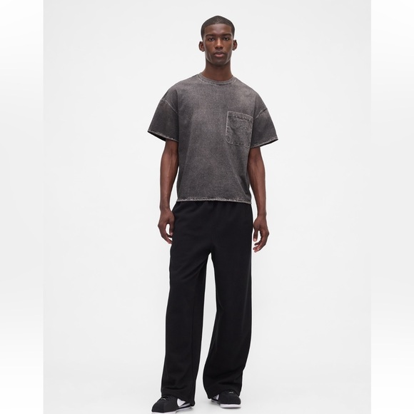 Gap × BÉIS Knit Denim Pocket T-Shirt Size S/M - Picture 7 of 13